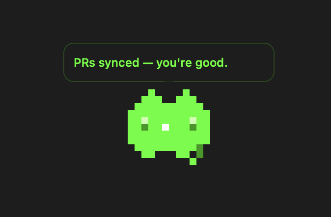 CatWatchPR — pixel cat shows GitHub PR status